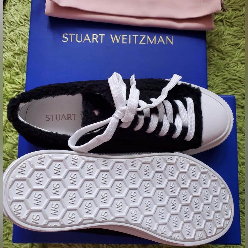 Stuart Weitzman sneakers new never worn in box with dust bag, size 5 women